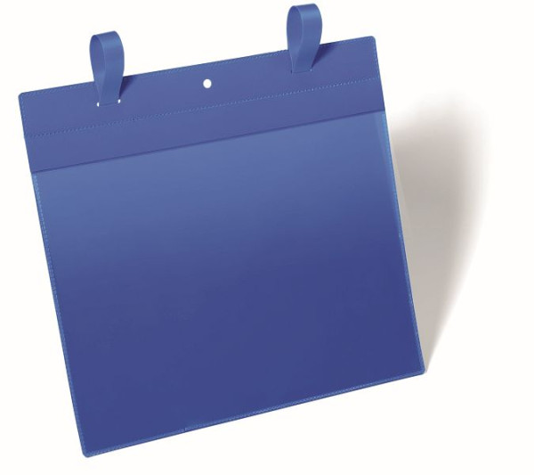 Sac boîte en filet DURABLE avec rabat A4 paysage, bleu foncé, paquet de 50, 175107