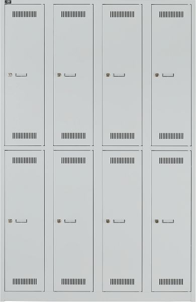 Bisley LIGHT armoire polyvalente LIGHT armoire LIGHT, 4 compartiments 300 avec 2 compartiments, couleur gris clair, GL12Q2245