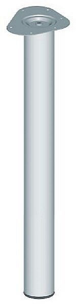 Système d'éléments PIED EN TUBE D'ACIER, VRAC, Ø60, 900 mm, CHROMÉ, UE: 4 PIÈCES, 11102-00061