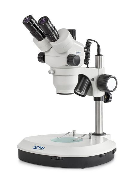 Microscope stéréo zoom KERN Optics, Greenough 0,7 x - 4,5 x, trinoculaire, Oculaire HSWF 10 x / Ø 23mm, OZM 544