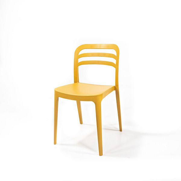 VEBA Wave Chair Moutarde, chaise empilable en plastique, 50926
