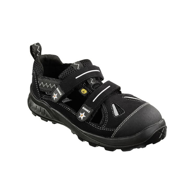RUNNEX S1-ESD sandales de sécurité Velcro TeamStar, taille : 36, paquet : 10 paires, 5106-36