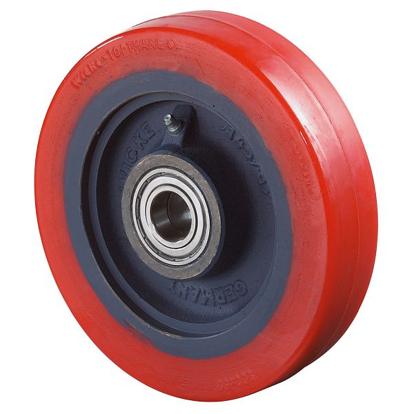 Roulette fixe PU Ø 125 mm, 400 kg - Chariot Roll