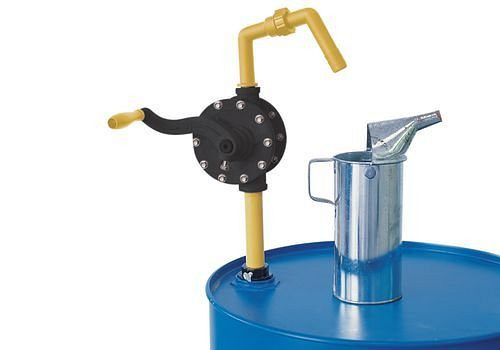 Pompe rotative DENIOS en plastique, pour acides, bases et solutions aqueuses, jaune, 121-601