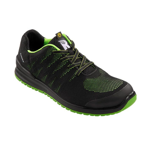 Chaussures de sécurité RUNNEX S1P-ESD SportStar, noir/vert, taille : 36, pack : 10 paires, 5107-36