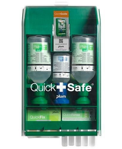QuickSafe Basic Box, Erste-Hilfe-Station mit Augenspülungen und