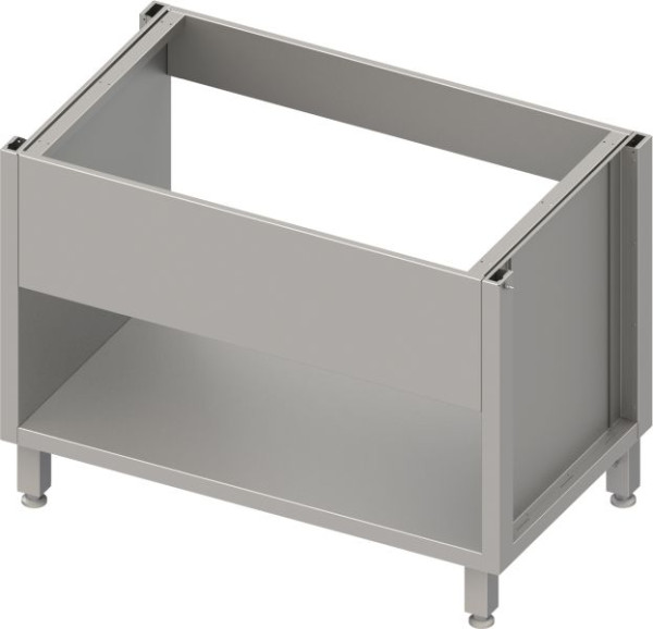 Boîte pour évier en acier inoxydable Stalgast version 2.0, pour pieds/cadre de plinthe, avec panneau d'évier 1900x640x660 mm, BX19670