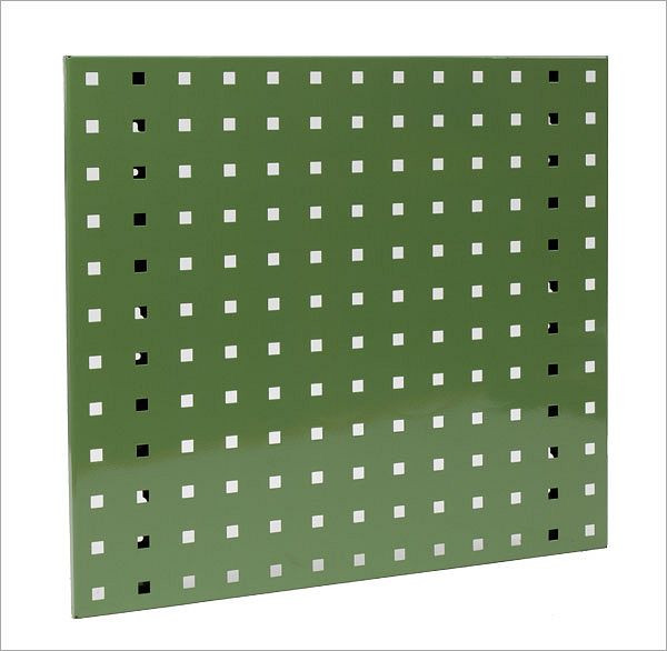 Plaque perforée ADB, dimensions : 493x456mm, couleur : vert, RAL 6011, 23006