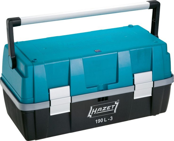 Boîte à outils en plastique Hazet, trois boîtes amovibles pour petites pièces à l'intérieur du couvercle, 190L-3