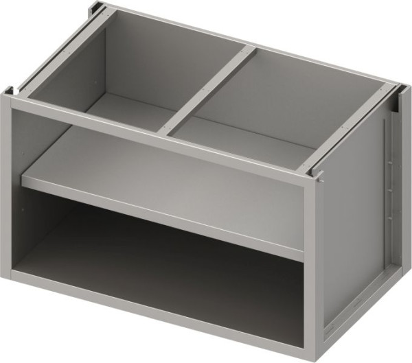 Stalgast armoire de base en acier inoxydable version 2.0 ouverte, avec plancher intermédiaire, construction de base 900x540x660 mm, BX09550F