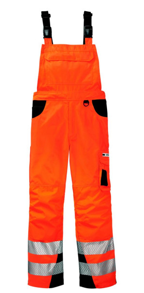 Salopette haute visibilité 4PROTECT ALABAMA, taille : 52, couleur : orange vif/gris, pack : 10 pièces, 3830-52