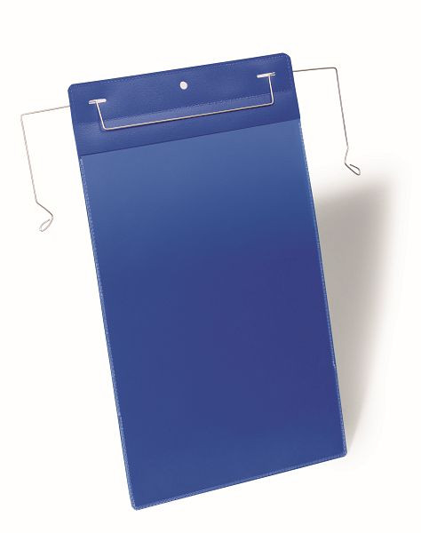 Sac à suspendre en fil DURABLE A4 portrait, bleu foncé, paquet de 50, 175307
