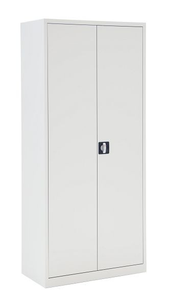 Bisley LIGHT armoire à portes battantes ECO, avec 4 étagères pour 4,5 hauteurs de dossiers, gris clair; H 1800 x L 800 x P 420, FT08184B645