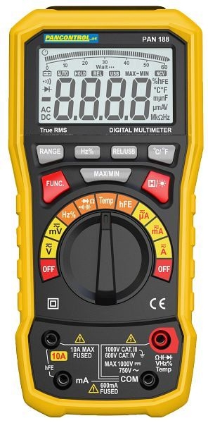 Multimètre Numérique Cat Iii 600v Pan Minimètre Pancontrol. - Pancontrol