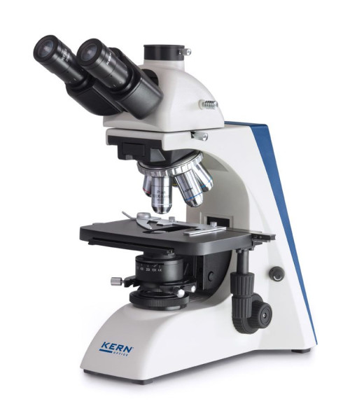 KERN Optics microscope à lumière transmise trinoculaire Inf Plan 4/10/20/40/100 ; WF10x20 ; 20W Hal, OBN 132