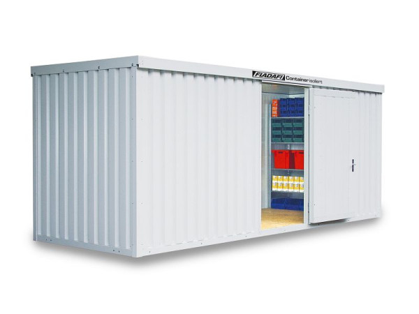 FLADAFI IC 1600 conteneur de matériaux, isolé, avec plancher en bois, 6 080 x 2 170 x 2 470 mm