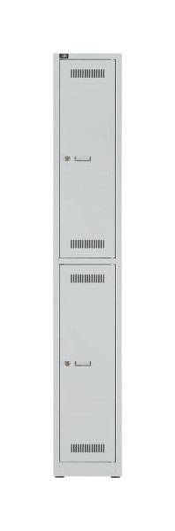 Bisley LIGHT armoire polyvalente LIGHT armoire LIGHT, 1 compartiment 300 avec 2 compartiments, couleur gris clair, GL03S2245